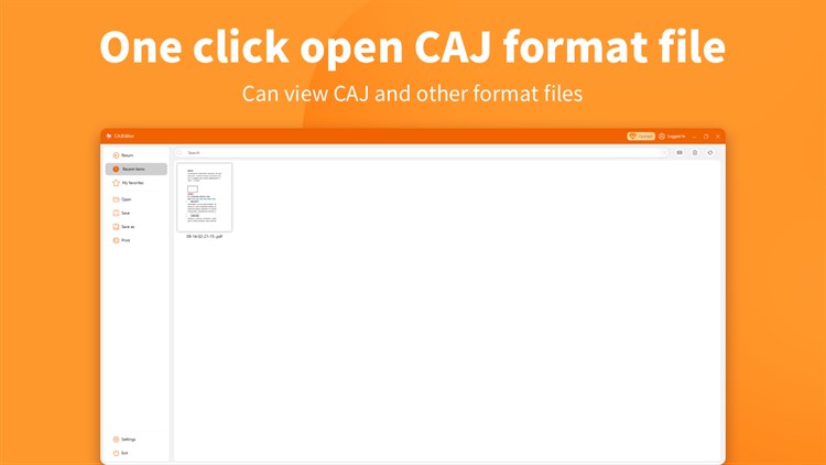 CAJ Reading Converter - Reading & Multi-Format Conversion - PC - (Windows)