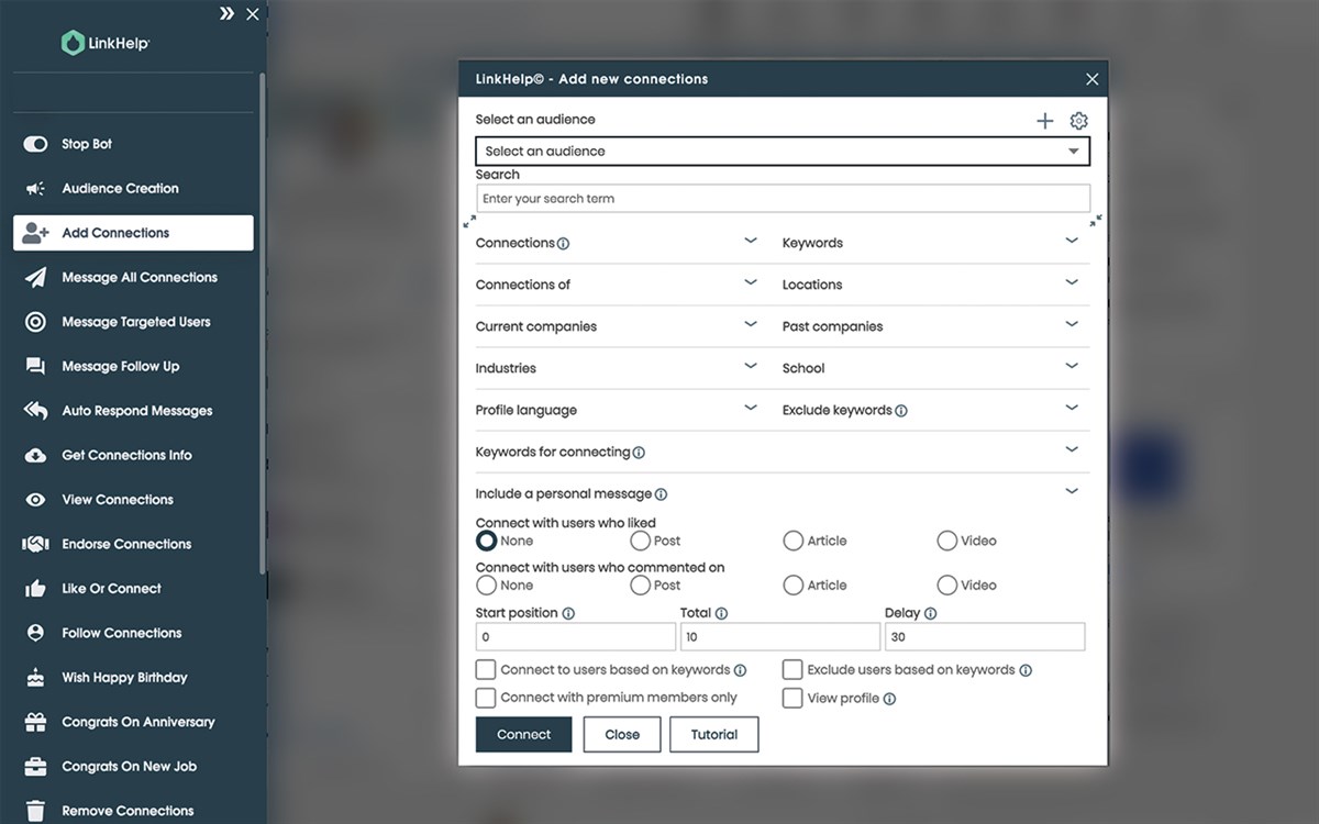 LinkHelp Automation Tool