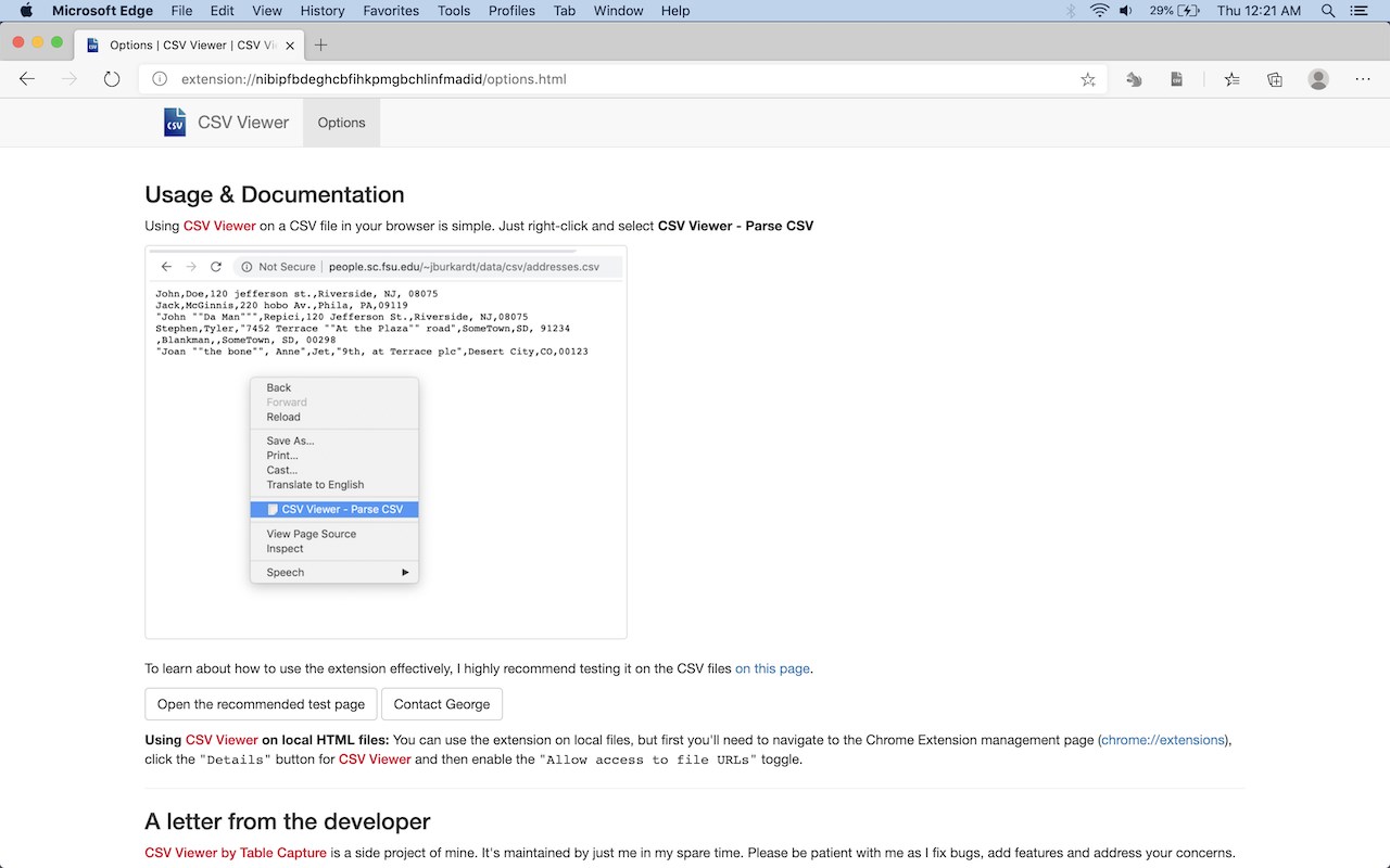 CSV Viewer by Table Capture