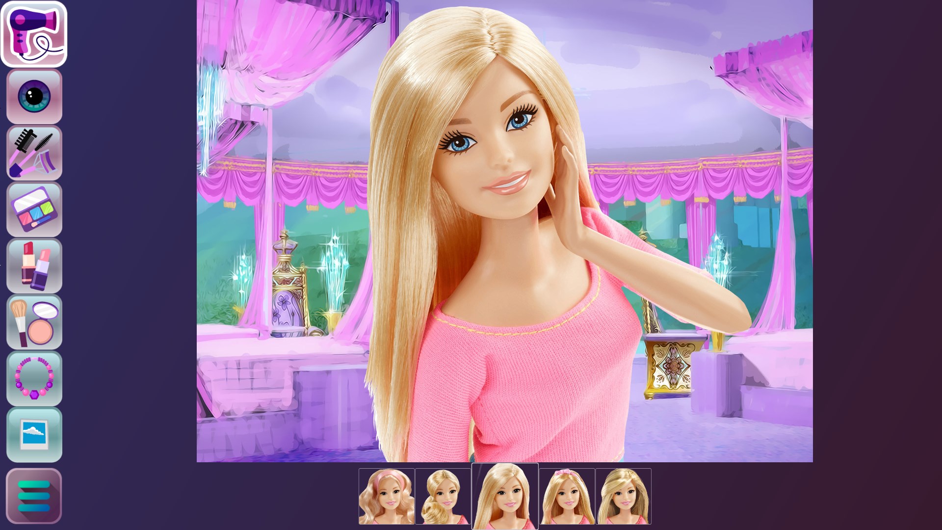 barbie hair makeover game