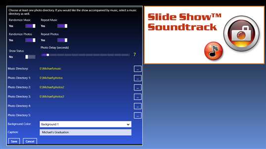 Slide Show Soundtrack screenshot 3