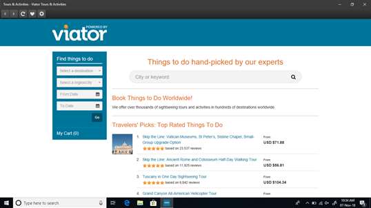 Viator Tours & Activities screenshot 1