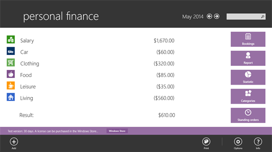 personal finance screenshot 2