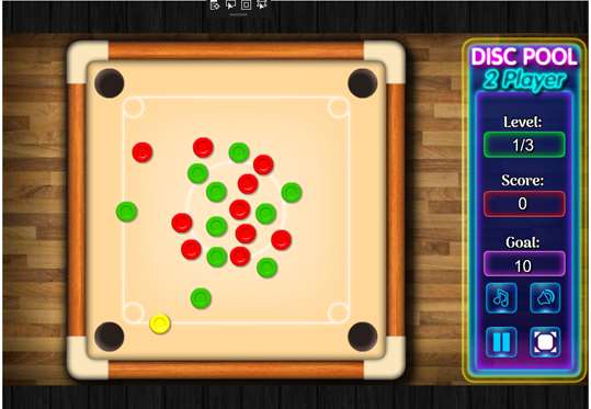 Disc Pool 2 Player Game screenshot 2