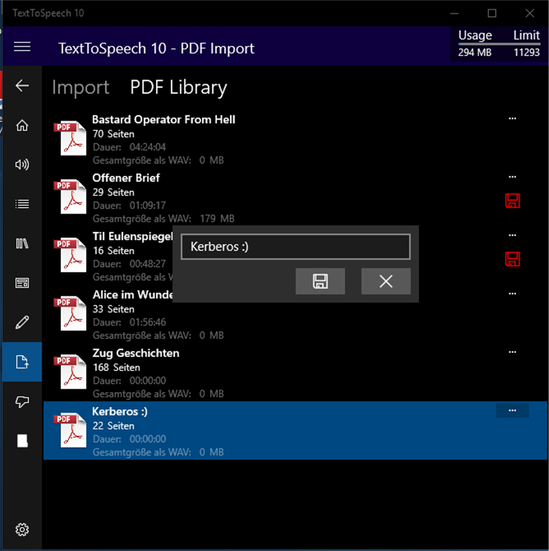 #1. TextToSpeech 10 (Windows) Ved: ESXsystems