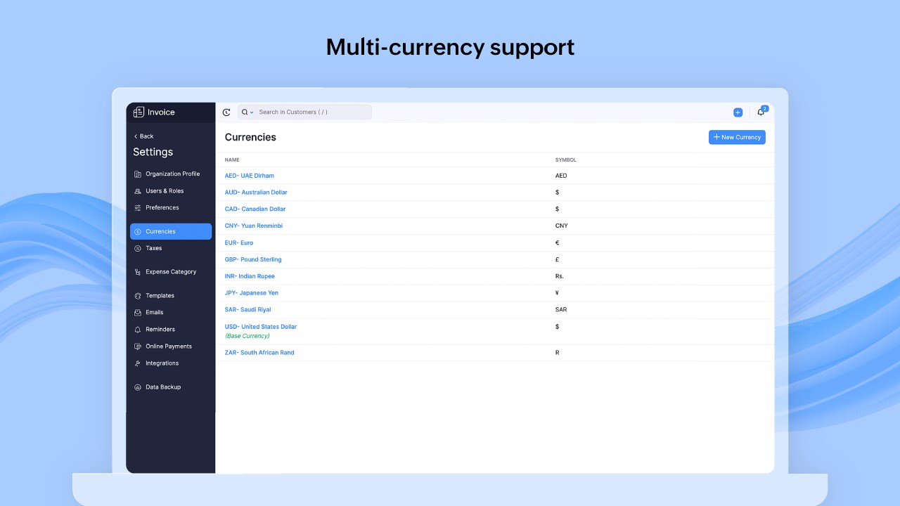 Snapshot 2 of Zoho Invoice