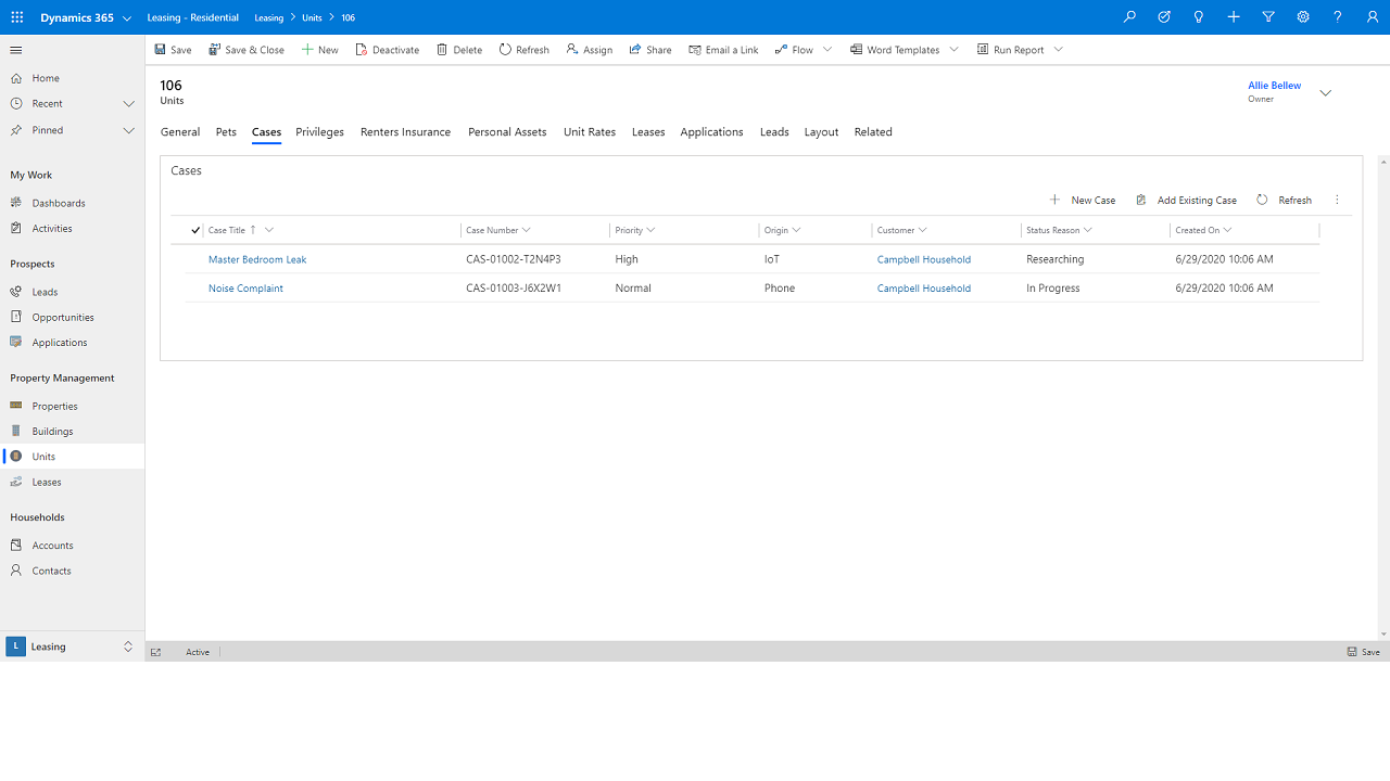 Snapshot 8 of Professional Services Property Mgmt for D365