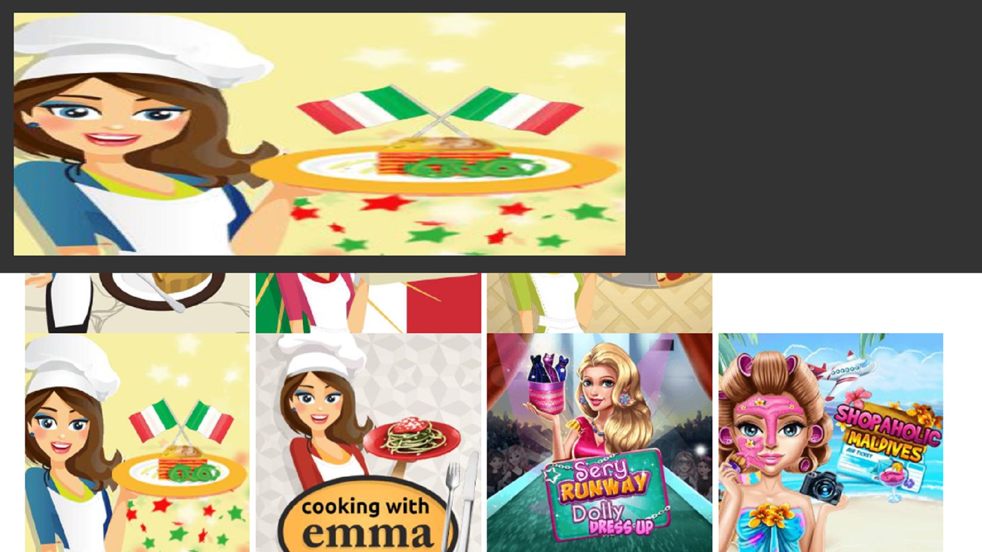 Online cooking games for girls
