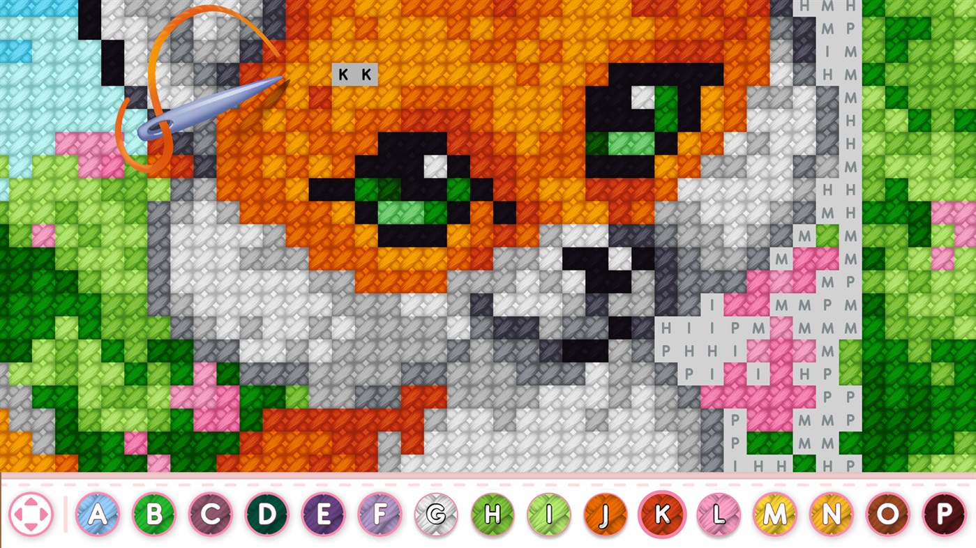 #3. Cross Stitch Masters - Game puzzle (Windows) By: TAPCLAP