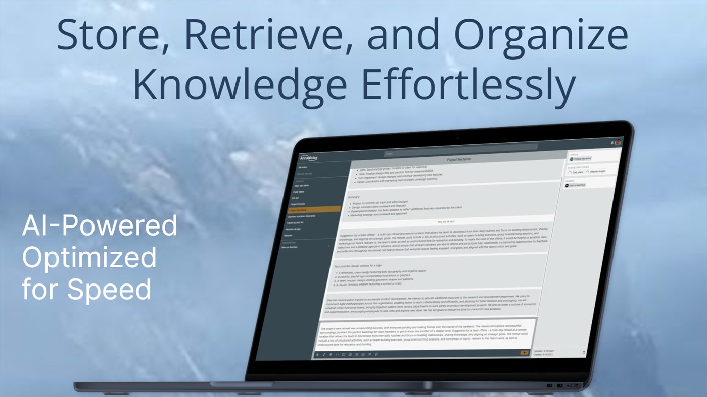 #1. ArcaNotes (Windows) By: ArcaNotes