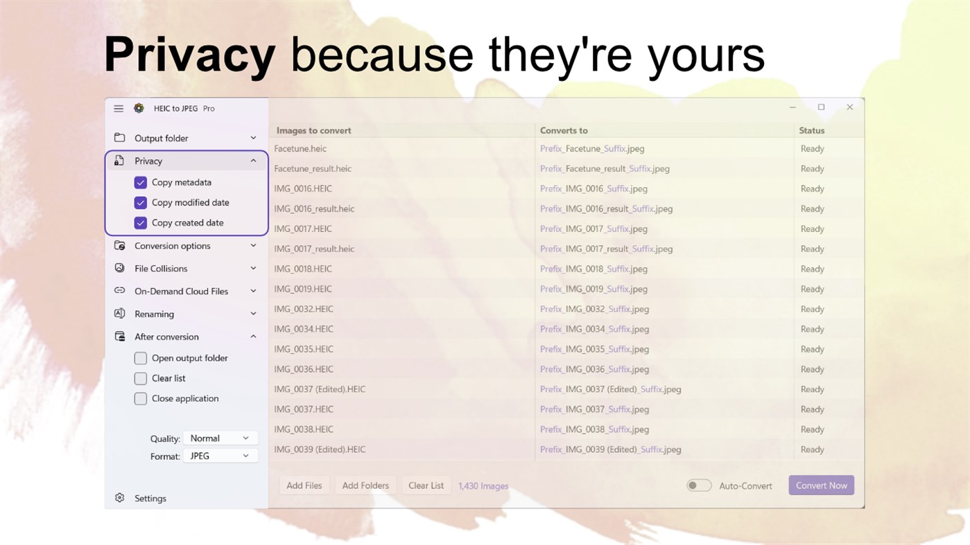 #3. HEIC to JPEG - Lite Edition (Windows) Által: Duckhead Software