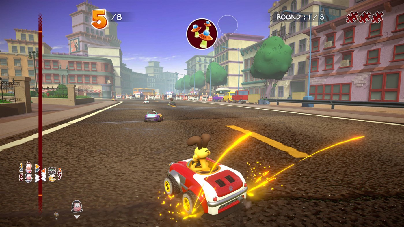 #3. Garfield Kart Road 67 - 2 in 1 (Xbox) By: Microids