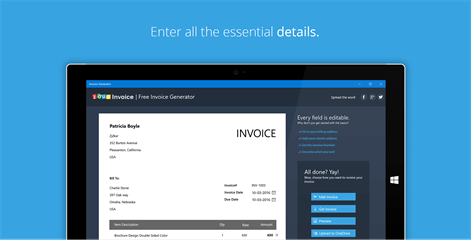 Free Invoice Generator Screenshots 1