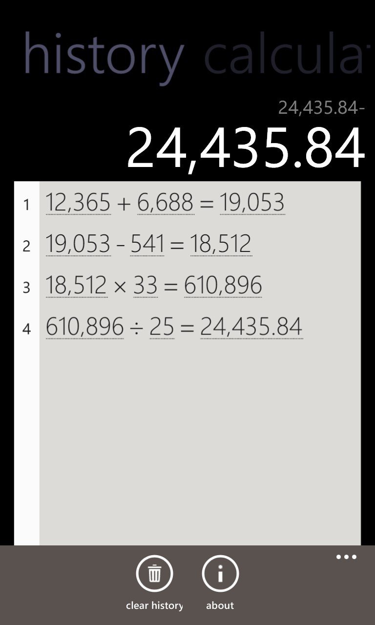 Calculator with History for Windows 10