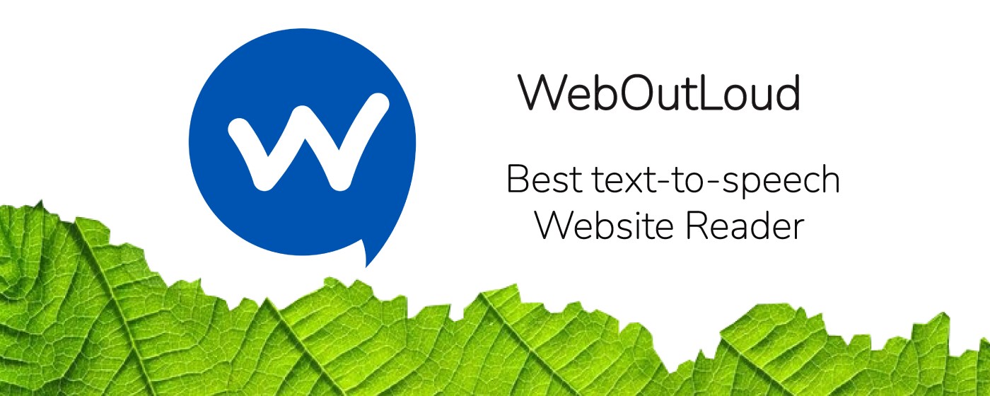 WebOutLoud - Text to Speech Web Reader promo image