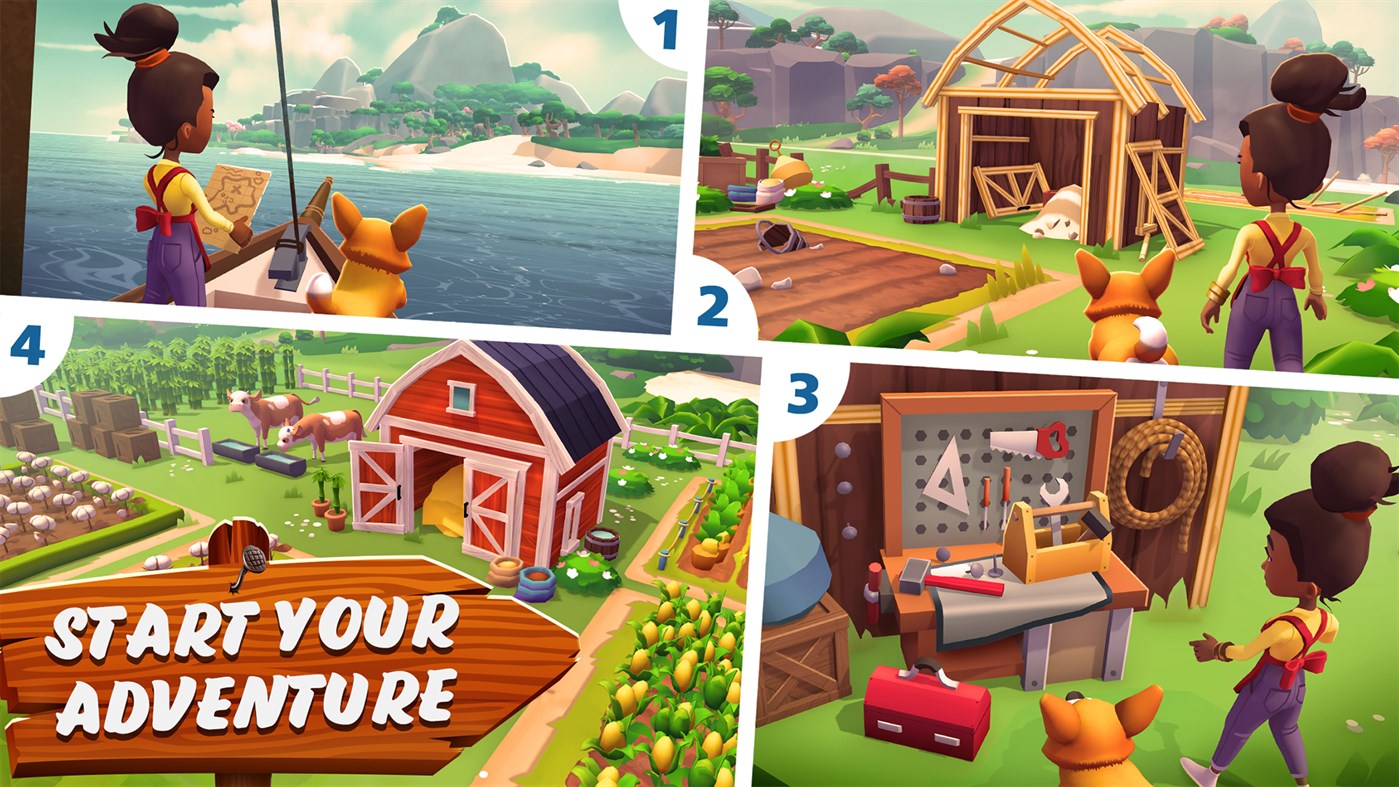 #7. Sunshine Island Adventure Farm (Windows) Podle: Stillfront Germany GmbH