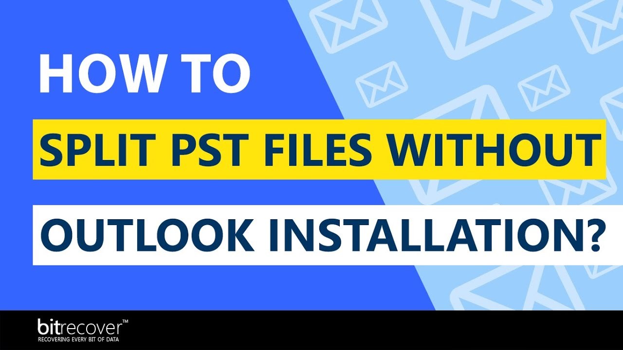Snapshot 1 of BitRecover for PST Splitter