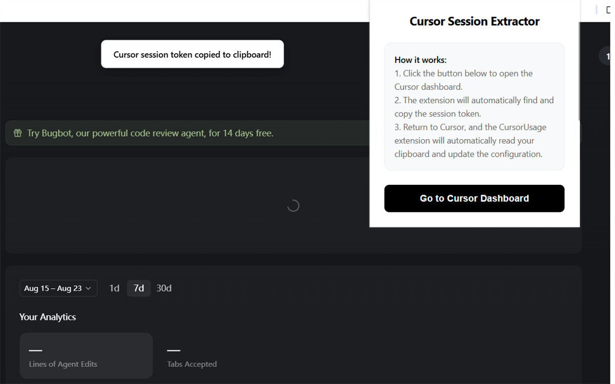 Cursor Session Token Extractor