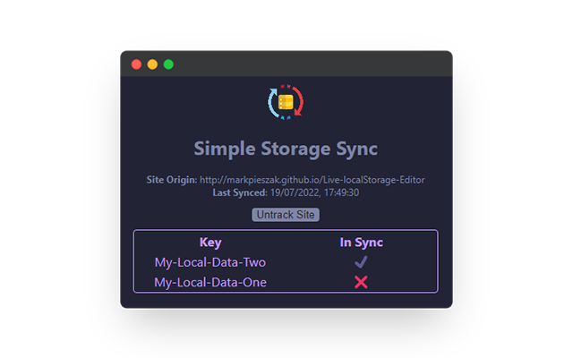 Simple Storage Sync