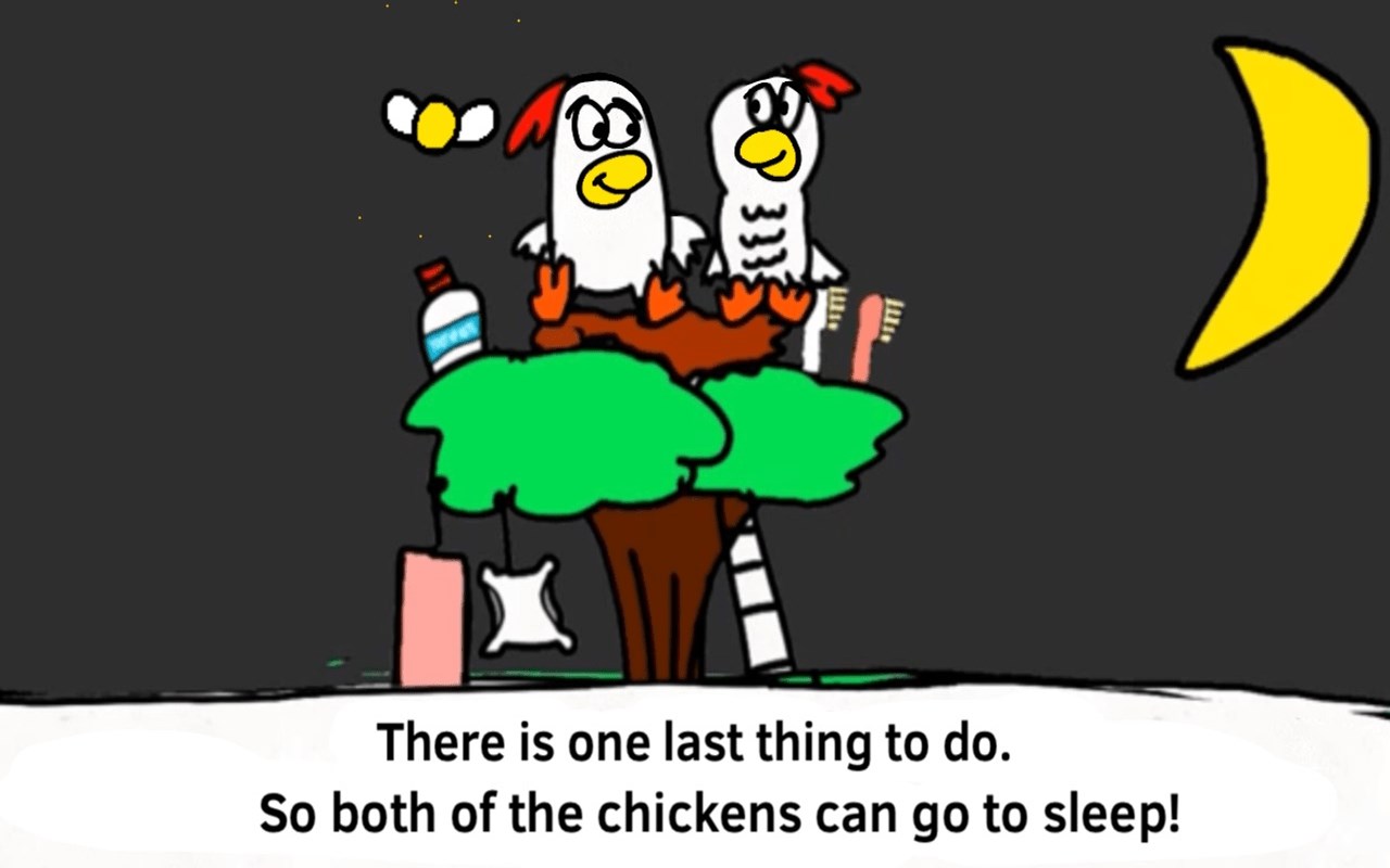 Time for The Chickens to go to Sleep