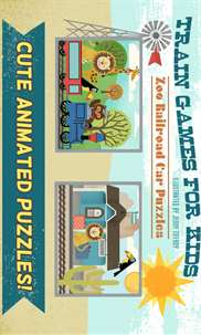 Train Games for Kids: Zoo Puzzles screenshot 1