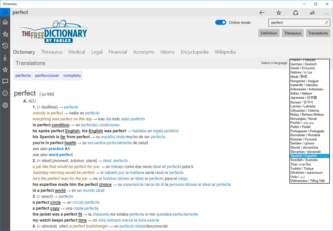 #4. Dictionary. (Windows) Von: Farlex