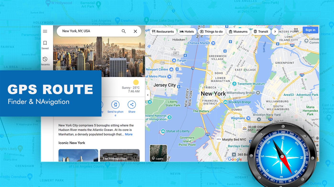 #4. Maps - Transit & Food, GPS Navigation (Windows) 作者: PicsCanvas