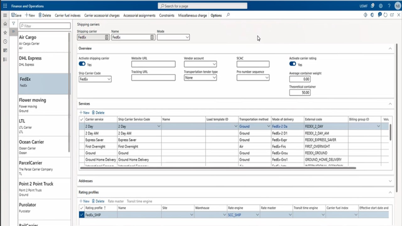 Snapshot 1 of Avanade Supply Chain Cloud - Ship