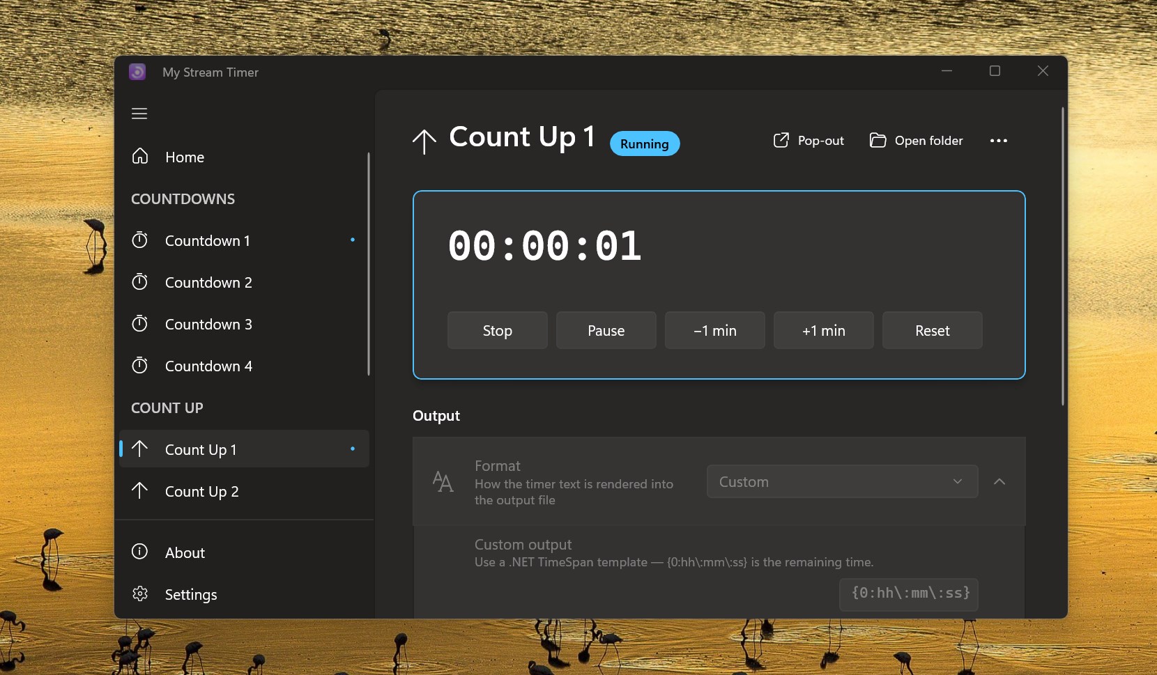 My Stream Timer screenshot