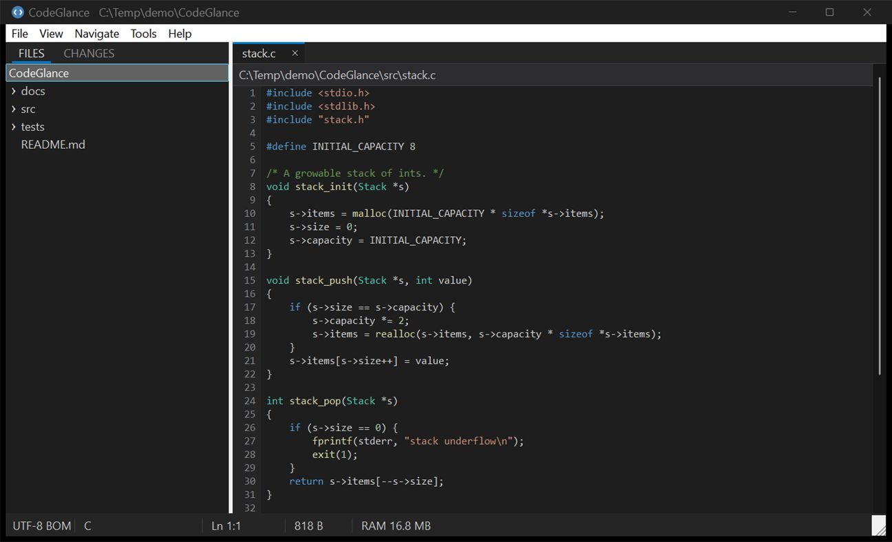 #2. CodeGlance (Windows) بواسطة: Manish Paul Simon