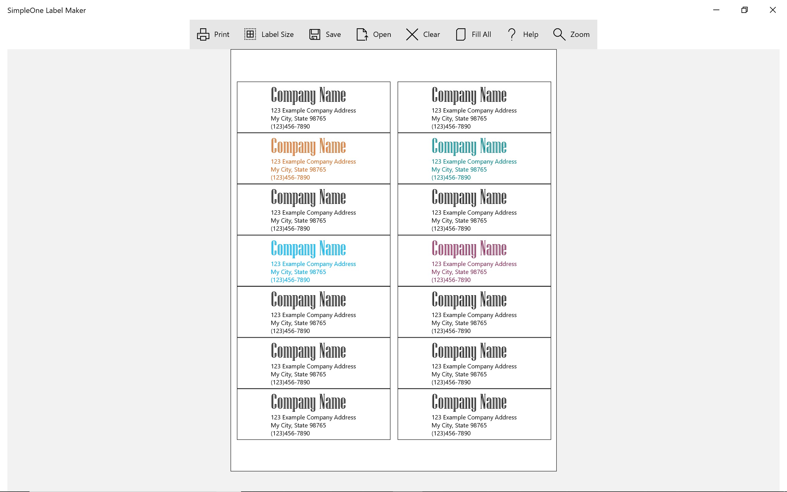simpleone label maker