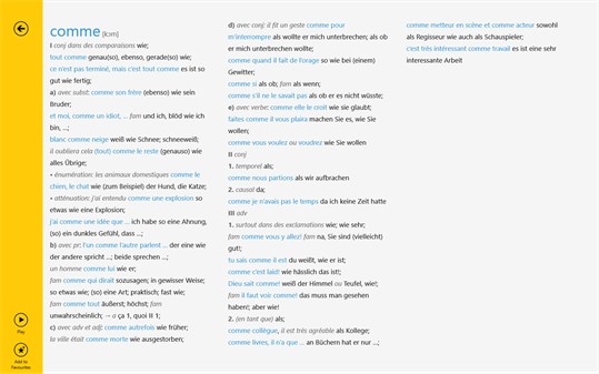 French-German Langenscheidt Professional Dictionary screenshot 5