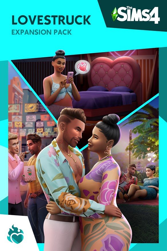 The Sims 4 Lovestruck Expansion Pack Xbox Series X|S and Xbox One cover art