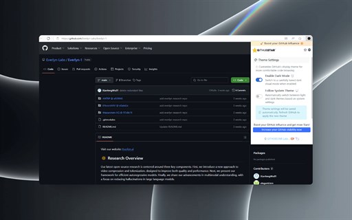 Dark Theme for GitHub - AI-Powered Dark Mode
