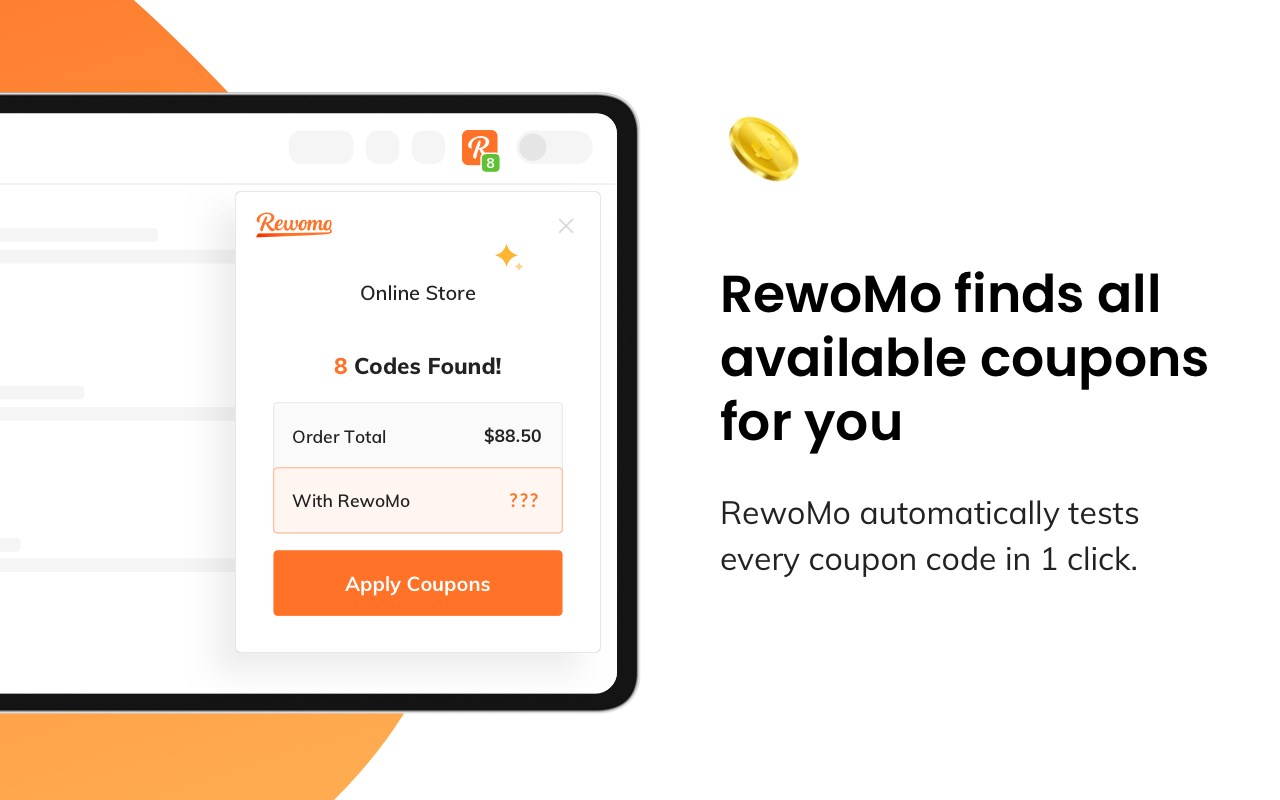 RewoMo - Automatic Coupons at Checkout