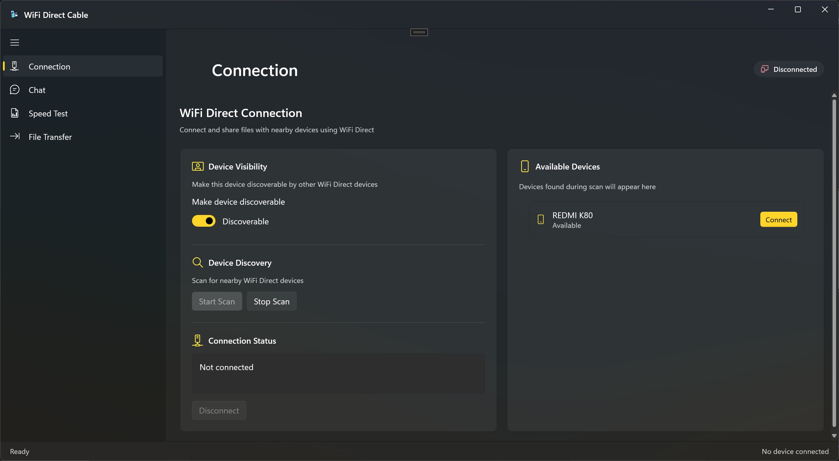 WDCable screenshot