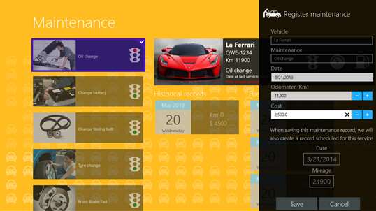 LyA Car Maintenance Tracker 2.0 screenshot 1