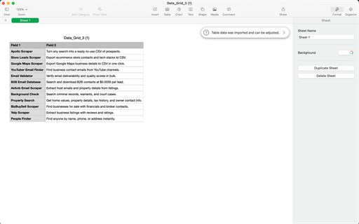 ScraperCity - Data Scraper & Table Extractor