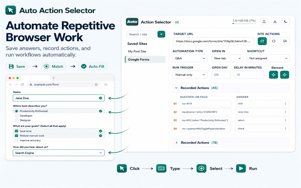 Auto Action Selector