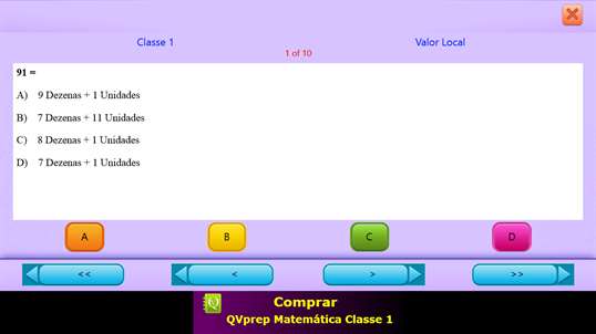 QVprep Lite Matemática Classe 1 screenshot 8