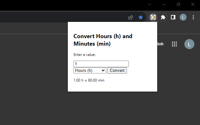 Hour and Minute Converter
