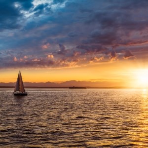 Sunset Sailboat