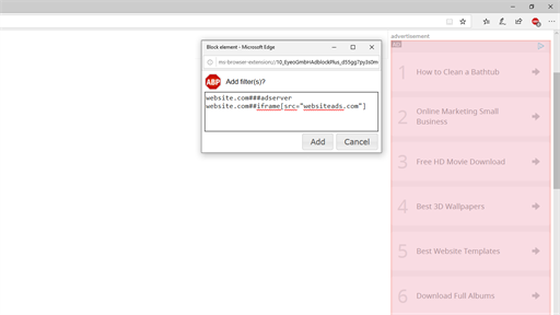 Adblock Plus - Free Ad Blocker for Edge & YouTube