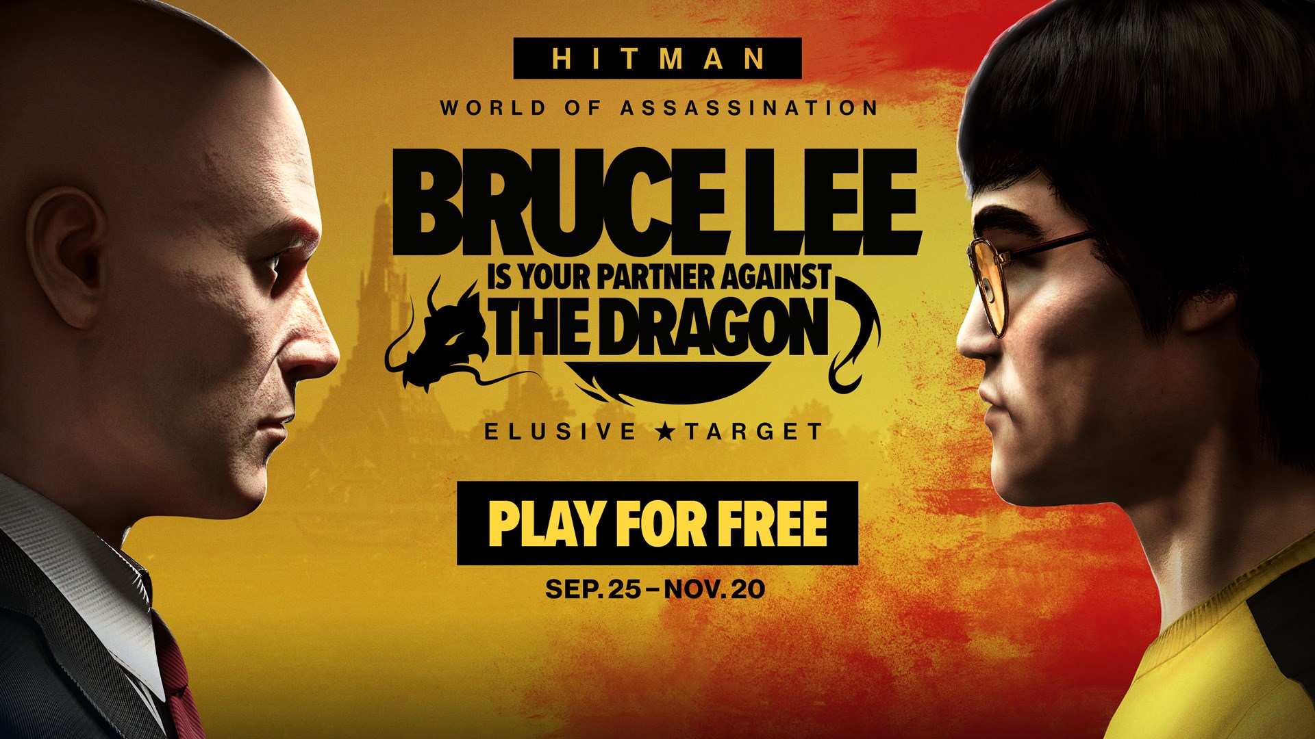 Bruce Lee is your partner against The Dragon