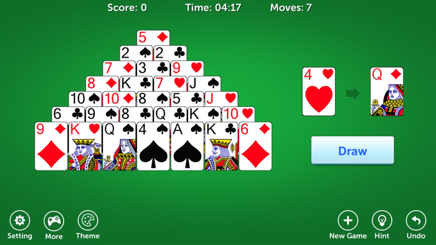 #6. Pyramid Solitaire - No Ads (Windows) 由: Klondike Solitaire Game