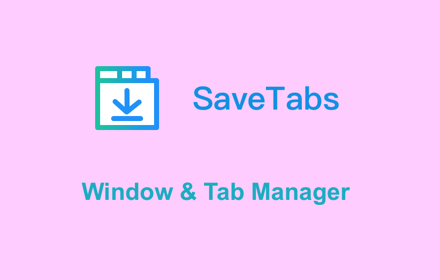 SaveTabs - Window & Tab Manager small promo image