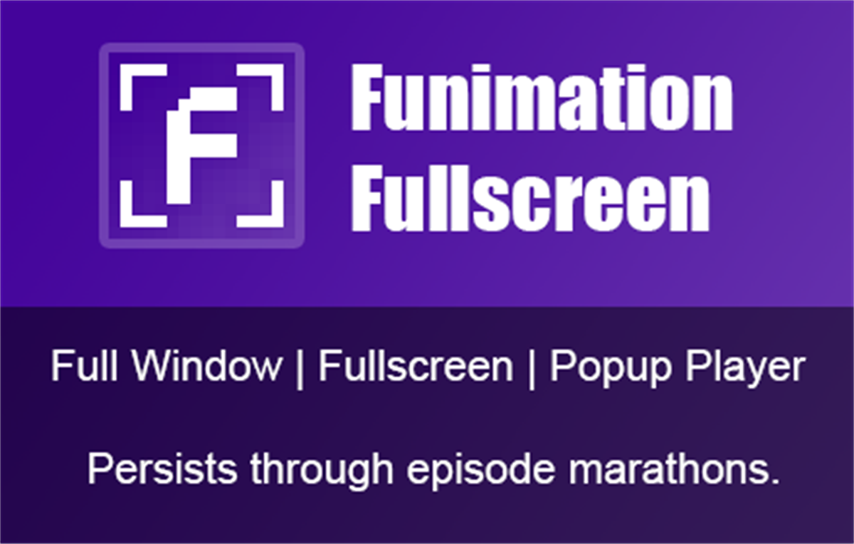 Funimation Fullscreen