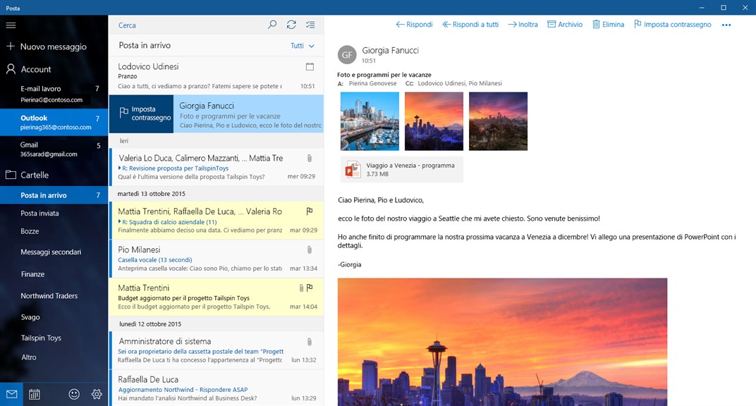 Posta e Calendario Microsoft Apps