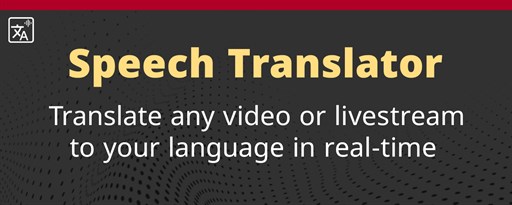 Speech Translator marquee promo image