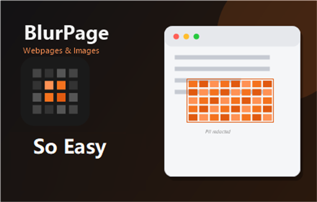 BlurPage: Blur Webpages and Blur Images